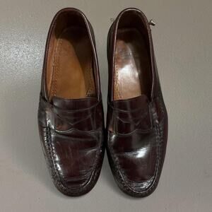 Allen Edmonds Maroon Leather Penny Loafers Made in USA Size Men’s 11